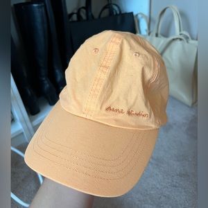 Acne studios orange baseball cap